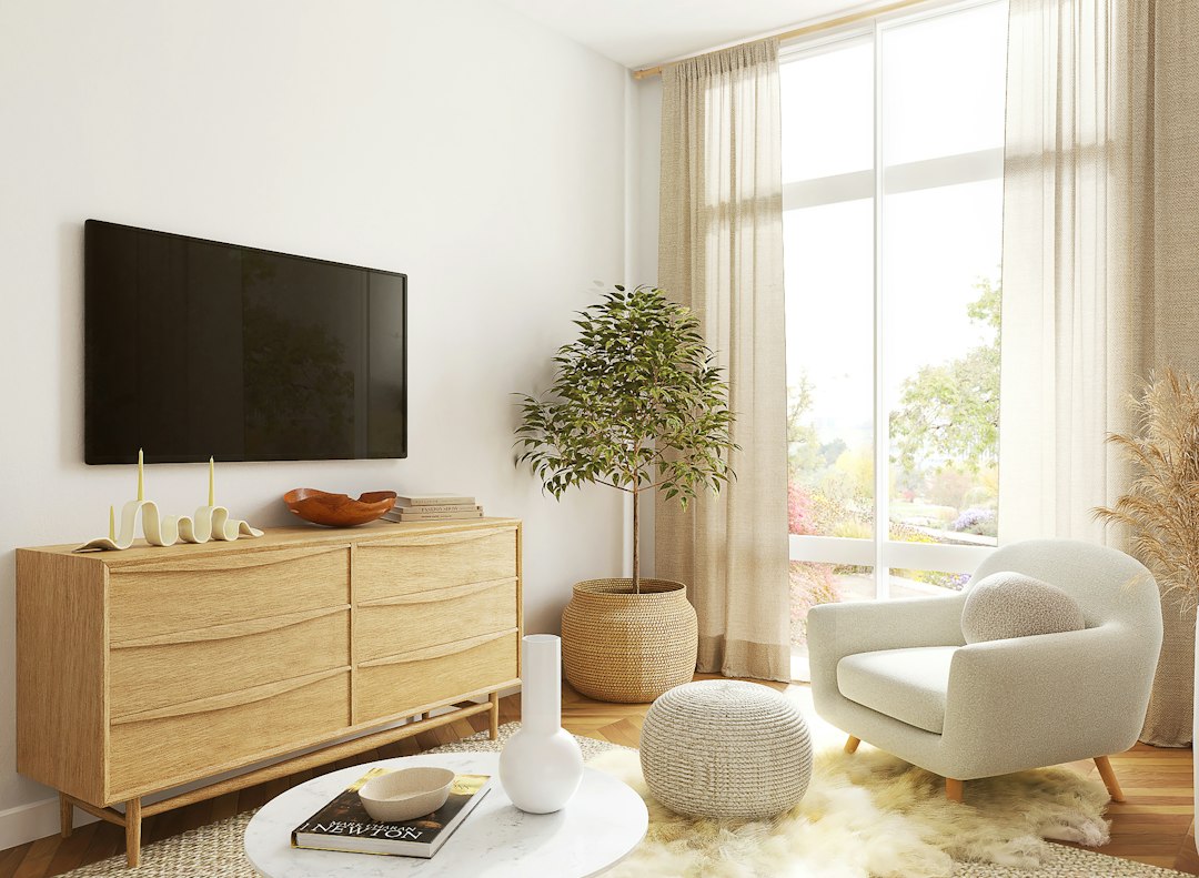 Nowy telewizor w salonie
